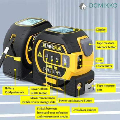 Domikko™ Laser Tape Measure 3 in 1 - domikko